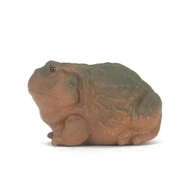 Yixing Zisha Tea Pet Golden Toad Wealth-attracting Tea Plaything, Nurturable Creative Toad Tea Tray Ornament, Kung Fu Tea Set Quake Toad