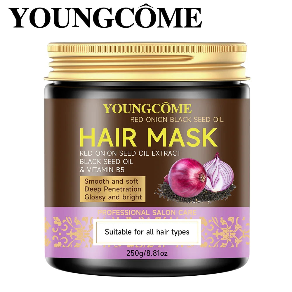 Onion Hair Mask Moisturizing Hair Mask Strong Hair Heat Protection Anti-Breakage For Dry And Damaged Hair Quake Other
