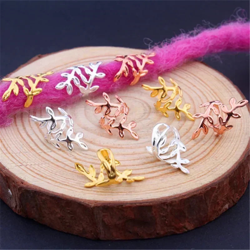 20pcs Metal Hair Dreadlock Rings Gold Silver Adjustable Cuff Clip Hair Braids Dirty Braid Beads Hairpin Jewelry Hair Accessories Quake