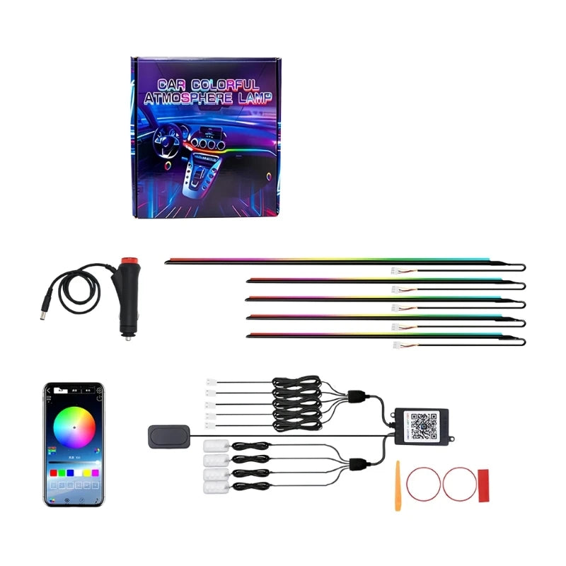 Car Interior LED Lighting with Mobile Control for Cabin H8WE Quake CN