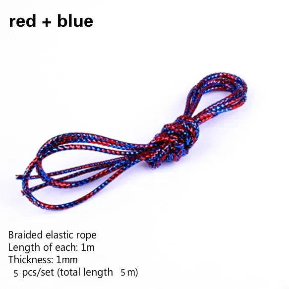 Thin Shimmer Stretechable Braiding Hair Strings African Braid Braided Quake 5 pcs NO.7