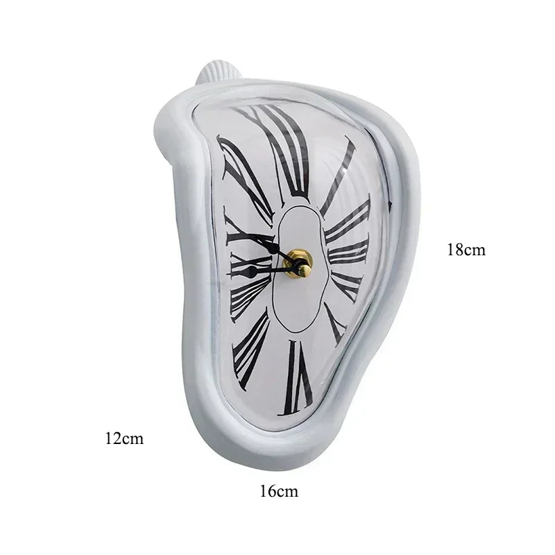 New Novel Surreal Melting Distorted Wall Clocks Surrealist Salvador Dali Style Wall Watch Decoration Gift Home Garden Quake