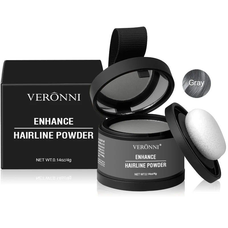Hairline Powder Instantly Conceals Hair Root Touch Hair Powder for Thinning Hair for Women and Men,Hairline Shadow Powder Makeup Quake 08-Gray