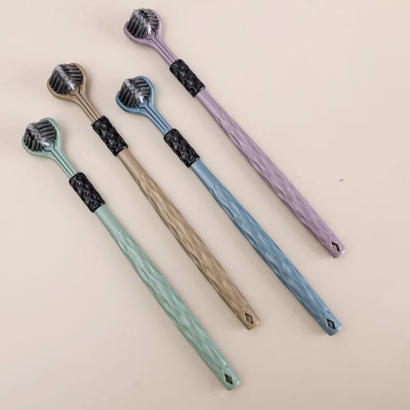 10/2PCS Creative Three Sided Toothbrush U Shape 360° No Blind Spot Cleaning Toothbrush Ultra Soft Bristles Gum Care for Adults Quake