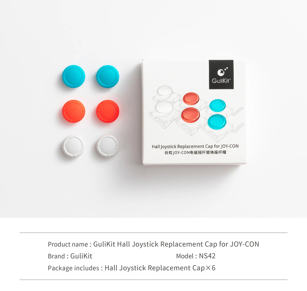 Gulikit Grain Joy Con Hall Rocker Replacement Rocker Cap NS/OLED Lite Key Hat Accessories Quake