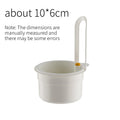 Multifunctional Hanging Kitchen Sink Strainer Drainage Filter Basket for Washing Vegetables and Collecting Food Residues Quake WHITE