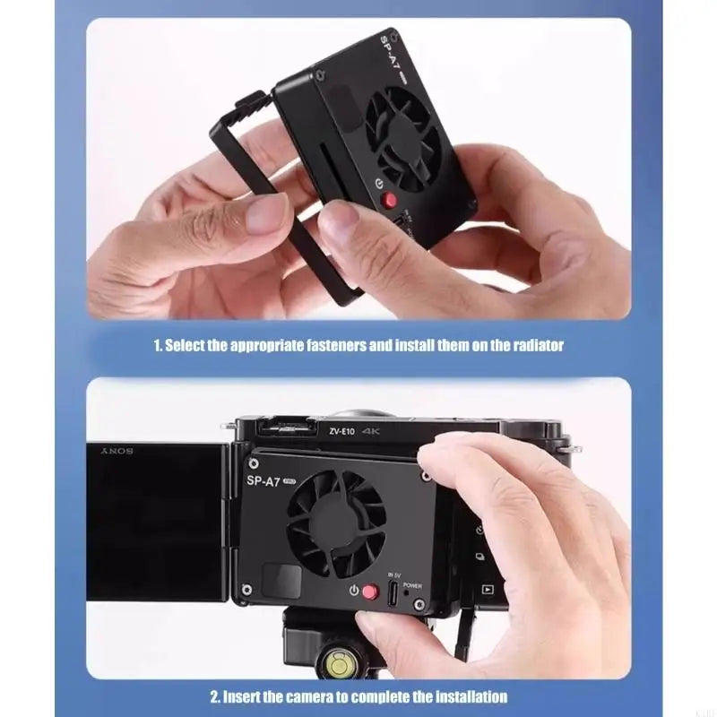 Battery Power Camera Intelligent Temperature Control Fan Semiconductor Cooling For Major Camera Models K1KF Quake