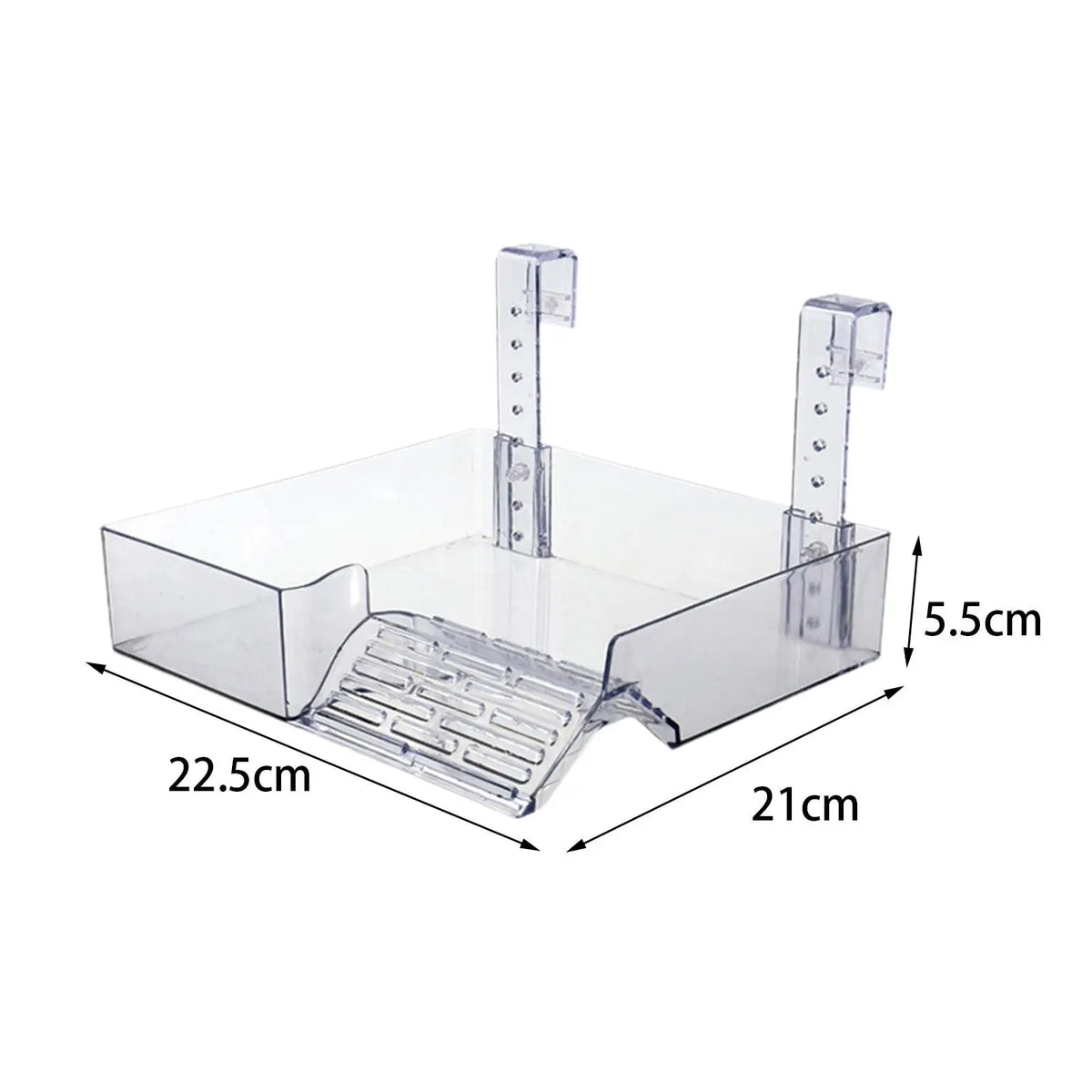 Hanging Turtle Basking Platform Acrylic Ramp Dock Shelf for Reptile Terrarium Fish Tank Decoration and Climbing Quake