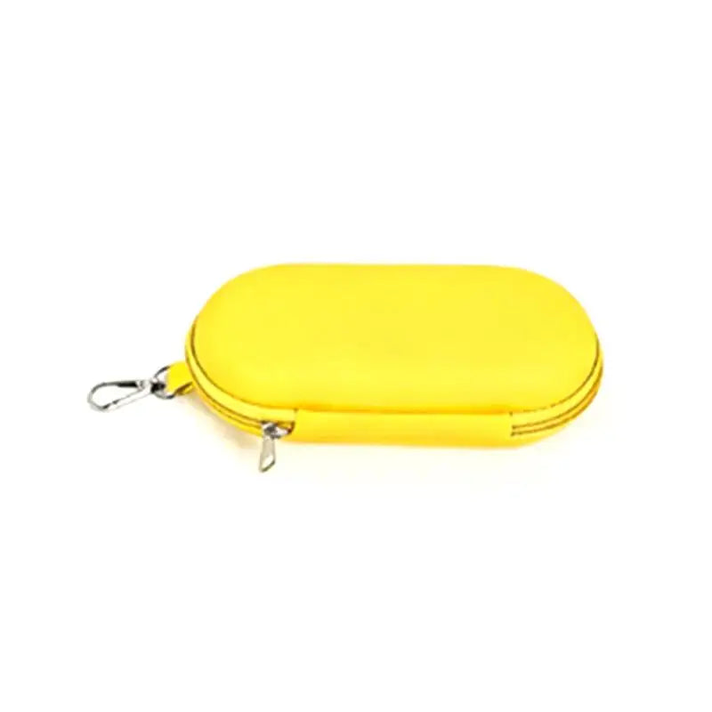 Portable Simple Hard Shell Double Glasses Case Dual Sunglasses Cases Double Eyeglass Storage Box For Women Men Quake Yellow