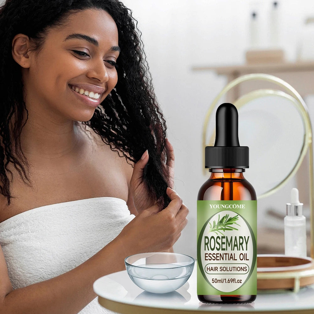 Rosemary Essential Oil Nourishes Promotes Growth Protects from Damage Reduces Hair FallRepairs Improves Frizz Prevents Hair Loss Quake