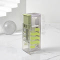 Portable Floss Dispenser Includes 10Pcs Floss Automatic Ejectable Floss Organiser Oral Care Press-on Disposable Flossing Sticks Quake green