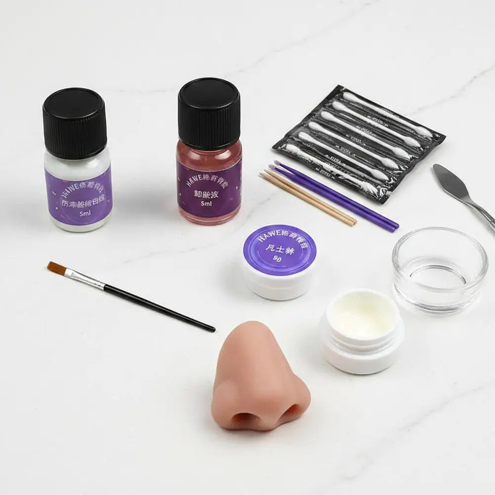 Spirit Gum Adhesive and Remover,5ml Professional Cosmetic Glue for Face, Skin, Body, Stage Special Effect Prosthetics Makeup Kit Quake
