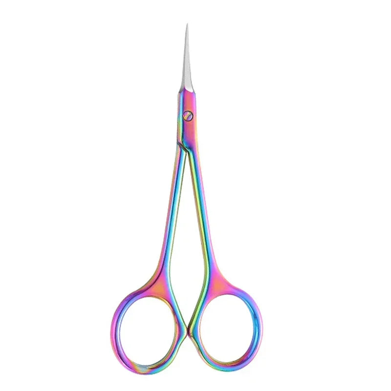 vvocci Art Clippers Cuticle Scissors Stainless Steel Dead Skin Remover For Nails Russian Nail Scissors Curved Tip Scissor Quake M136 MULTI