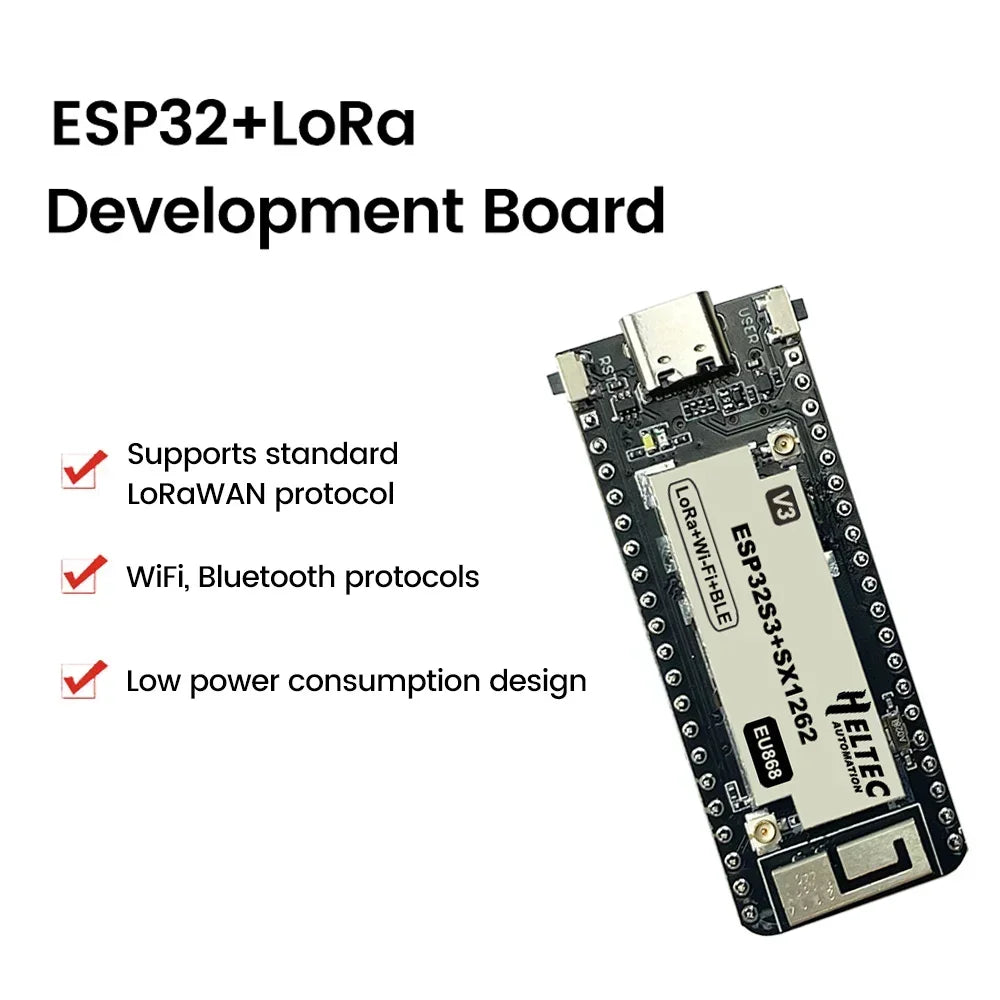 Diymore 433-510MHZ-863-928MHZ Wireless stick lite -ESP32+LoRa- V3 development board compatible with ESP32-S3 node Type - C Quake