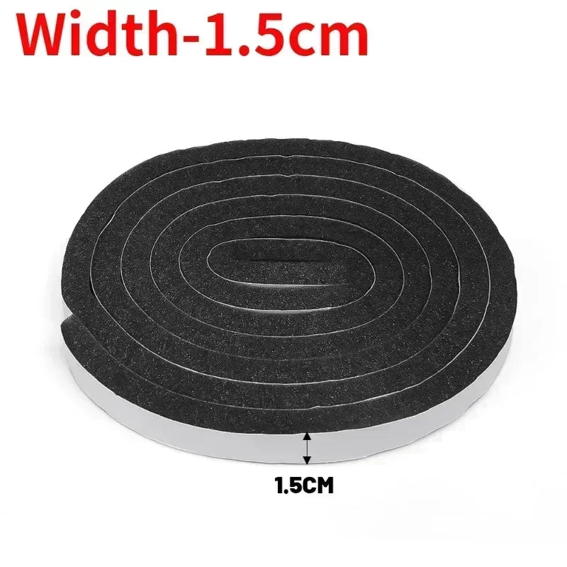 20/2M Door Window Sponge Sealing Strip Self-adhesive Window Windproof Dustproof Sealing Strip Furniture Anti Collision Foam Tape Quake Width-1.5cm 5Rolls (10M)