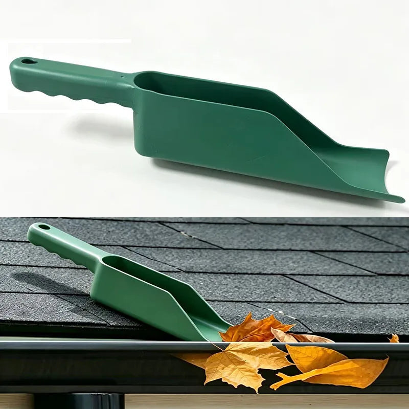Plastic Gutter Scoop Large Capacity Roof Rain Gutter Cleaning Shovel for Removing Leaves Garden Eaves Debris Cleaning Tool Quake