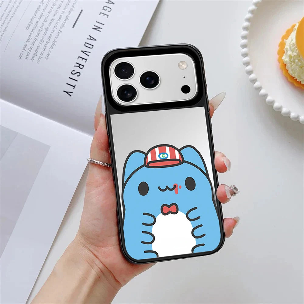 6090170 Mirror Surface Magnetic Phone Case Cover for IPhone 13 14 15 16 17 18 Pro Max Case Quake