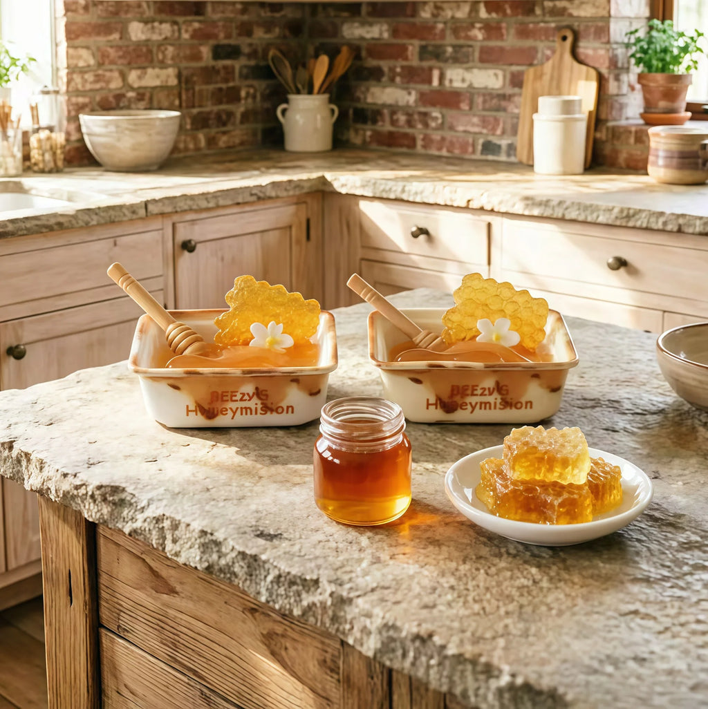 10pcs Sweet 1/6 Miniature Food Osmanthus Honey Box Honey Jar Resin Micro Landscape DIY Fake Food Decor For Dollhouse Accessories Quake honey