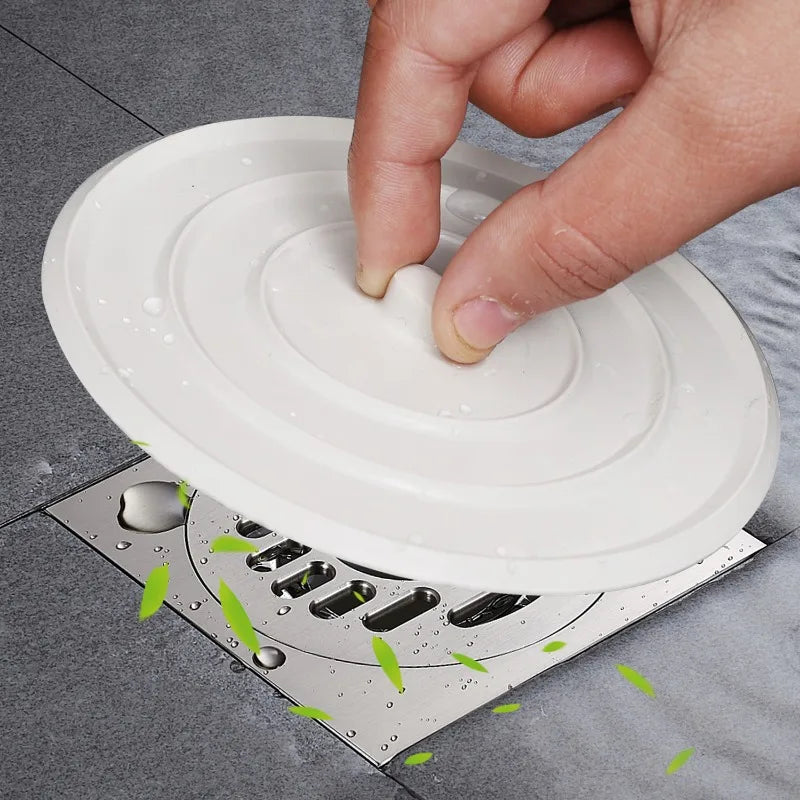 11cm Large Rubber Bathtub Stopper Leakage-proof Drain Cover Kitchen Sink Hair Stopper Tub Flat Plug Stopper Bathroom Accessories Quake