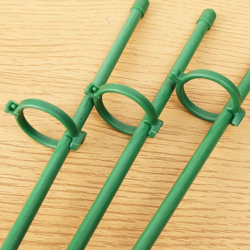 30/40cm Garden Plant Support Pole Orchid Stakes with Clip Adjustable Plant Stand Suitable for Potted Plants Vegetables Tomatoes Quake