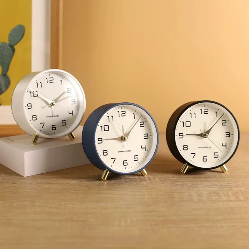 Desktop Small Alarm Clock Student Desktop Home Mute Alarm Clock Wake-up Tool Quake