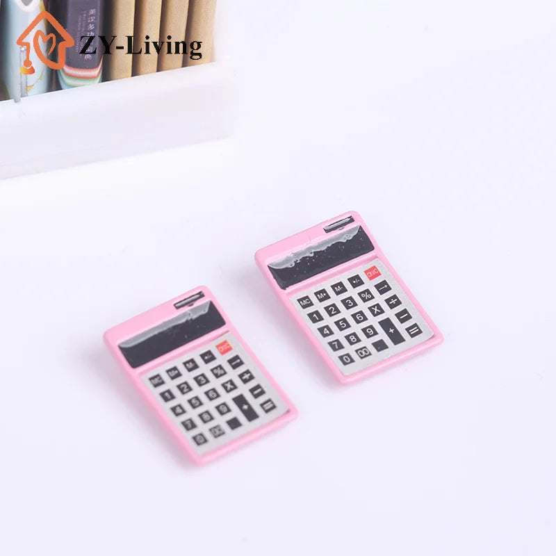 Simulation Mini Stationery Pocket Micro Stapler/calculator Learning Educational Toys Classroom Scene Decoration Quake