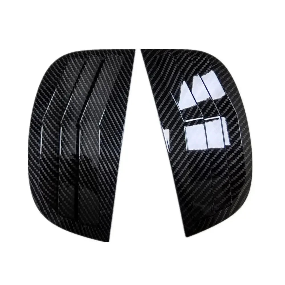 For Peugeot 208 2018 2019 2020 2021 2022 2023 2024 Car Rear Louver Window Side Shutter Cover Trim Sticker Vent Scoop Carbon ABS Quake