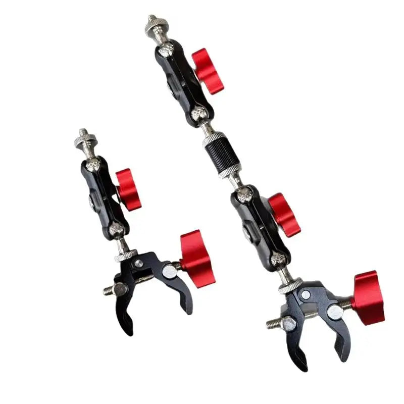 1 Set Photography Accessories Camera Metal Super Clamp With Double Ball Head Magic Arm For Monitor Light Mic Phone Mount Quake