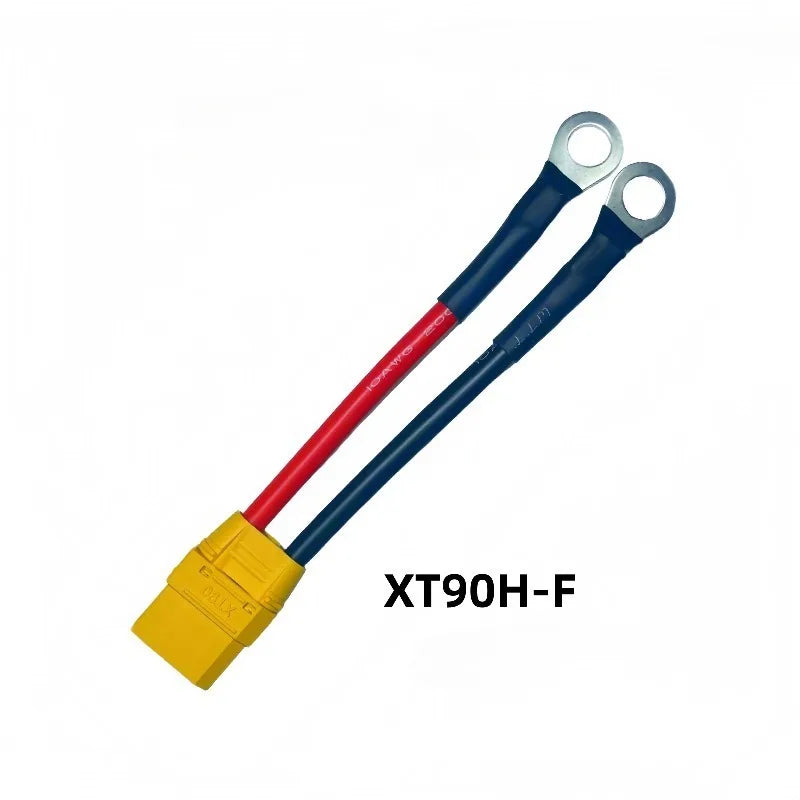 XT90H XT90S-F XT90E-M to M3-M10 Ring Terminal Adapter, 12AWG High Temp Power Cable for RC Model Lipo Battery Charger Wiring Quake