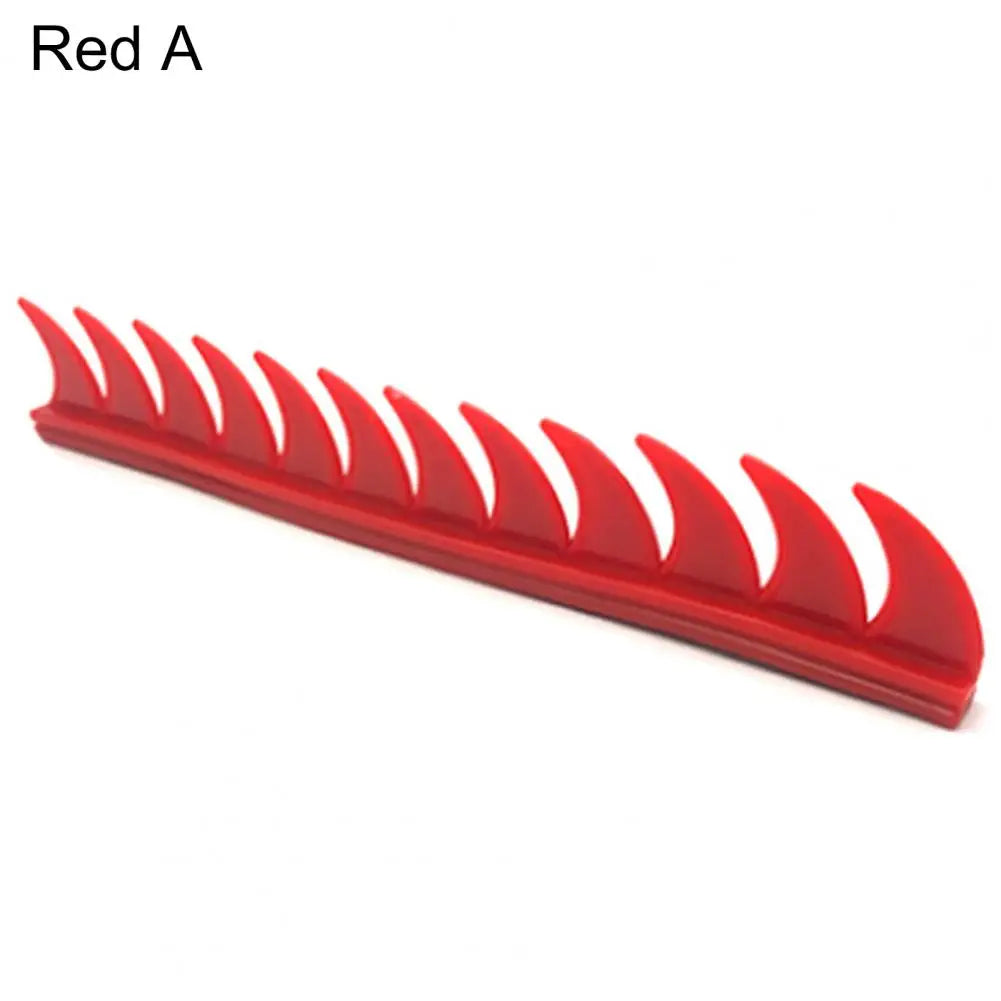 Universal Motorcycle Modified Helmet Sticker Personalized Cockscomb Horns Decal Quake Red A