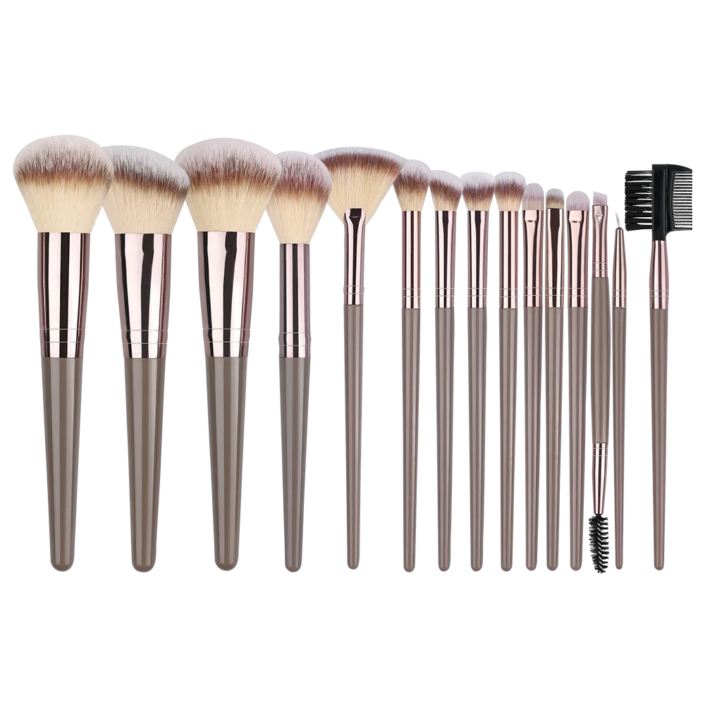 10-20PCS Makeup Brush Set Foundation Concealer Powder Eyeshadow Blush Brush Kabuki Blending Cosmetic Beauty Tool for Face Quake 15BR