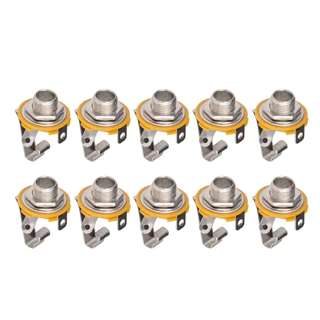 Electric Guitar Output Jack Plate High Quality Socket Zinc Alloy Connector for Electric Guitar Bass Upgrade Quake