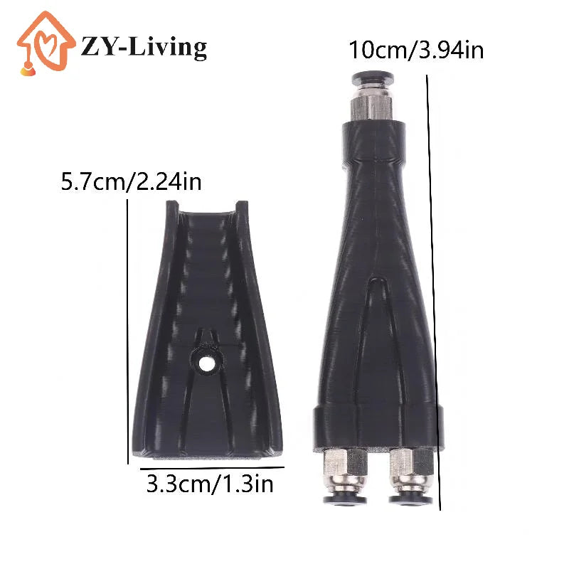 For Bambu Lab Connector Pipe Expander Y Connector Bowden Coupler Pneumatic 3D Printers Upgrades Parts PC4-10 4mm Out Diameter Quake