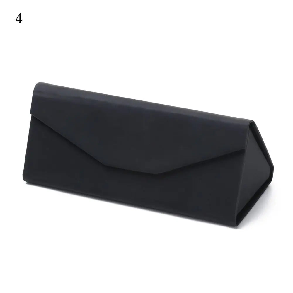 Unisex Folding Black Portable Eyeglasses Case Triangle Glasses Box Sun Glasses Box Eyeglasses Accessories Quake 4