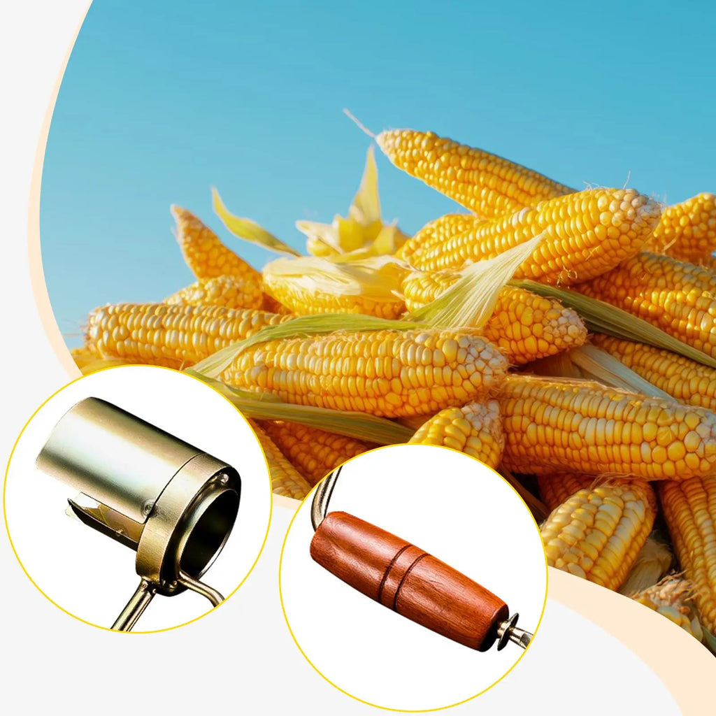Hand Crank Corn Thresher Corn COB Stripper Tool for Restaurant Home Families Quake Default Title