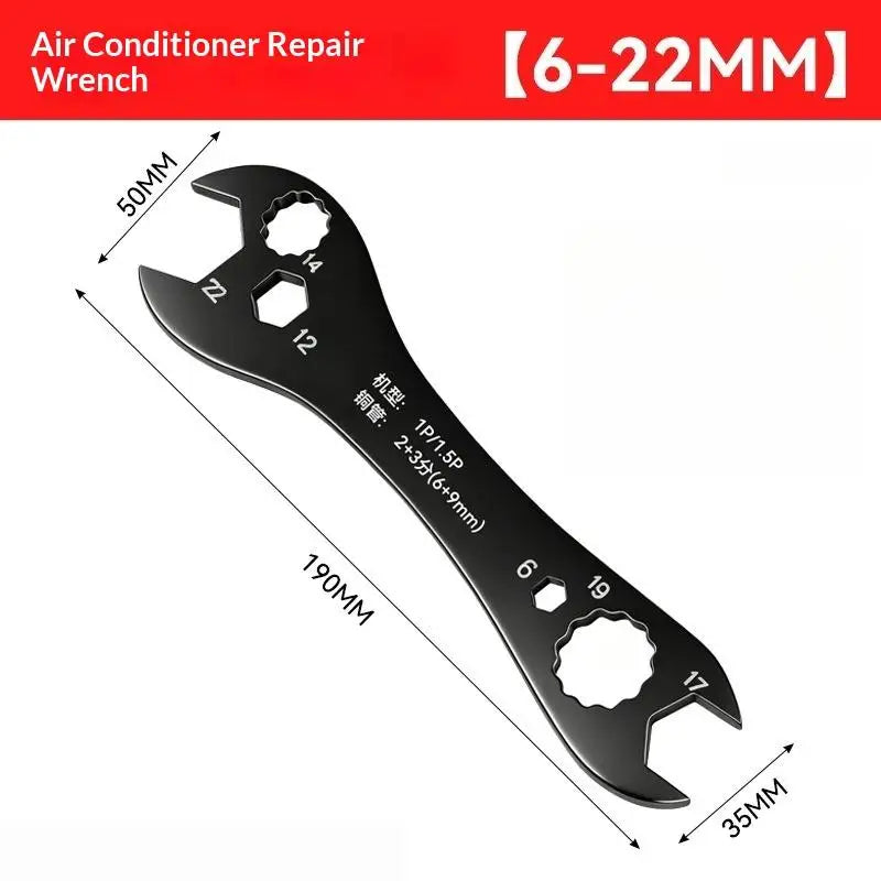 1Pcs Multi-Function Double-End Fixed Wrench Air Conditioner Wrench Open End Wrench Set Ultra-Thin Flat Wrench Tool Quake 6-22mm