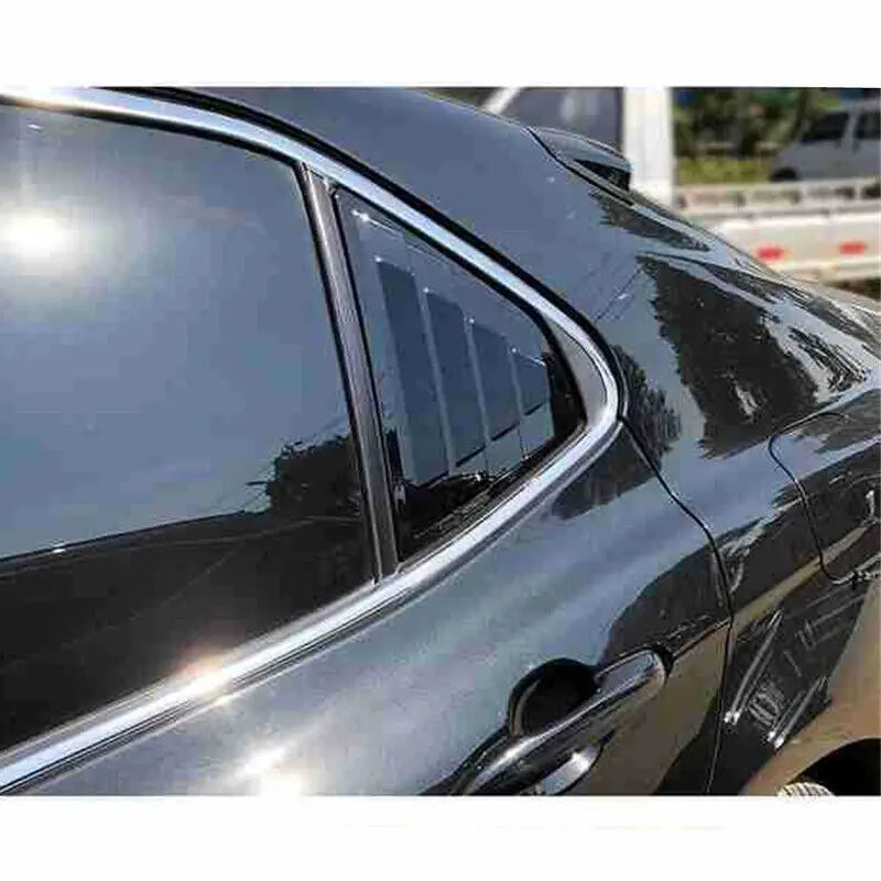 For Toyota Camry Sedan 2018 2019 2020 2021 2022 2023 Car Rear Louver Window Side Shutter Cover Trim Sticker Vent Scoop ABS Auto Quake