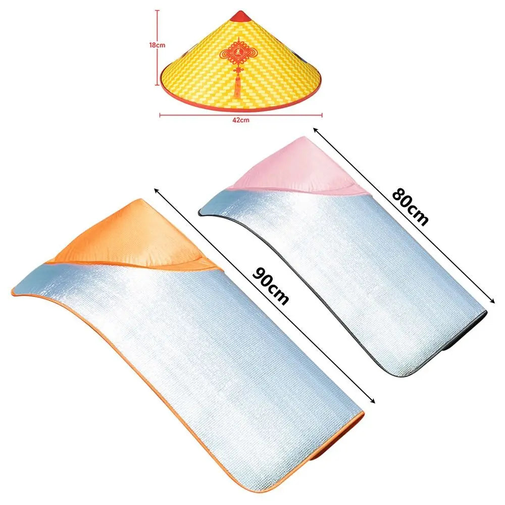 Cloak thi Heat Insulation Sun Hats Cloak thi Extra Large Agricultural Work Hat Sun&UV Rain Resistant Sun Visor Cap Unisex Quake