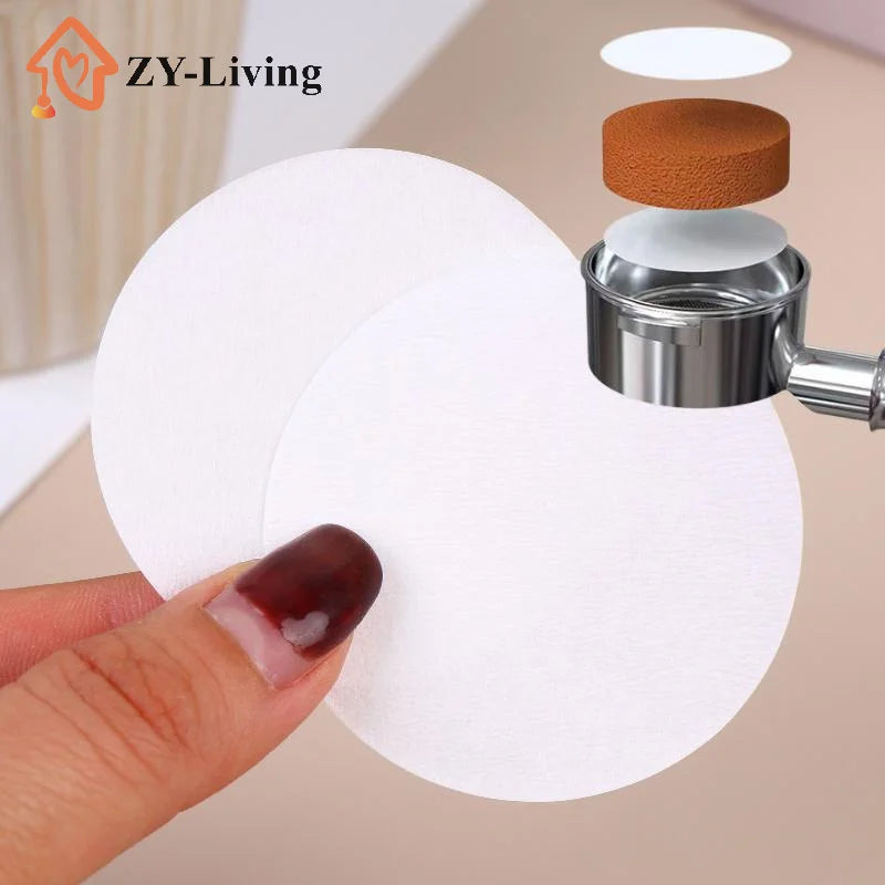 Barista Coffee Paper Filter Unbleached 51mm 53mm 54mm 58mm 100/500Pcs For Home Office Professional Espresso Machine Quake