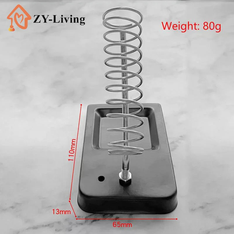Soldering Iron Stand Portable Holder Soldering Tin Stand with Welding Cleaning Sponge Electric Soldering Iron Accessories Quake