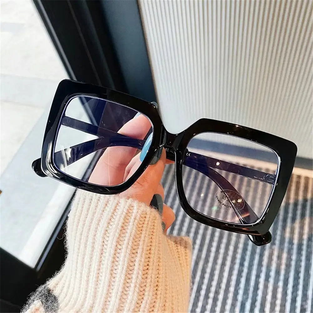 High-definition Anti Blue Light Glasses for Women Men Trendy Big Frame Office Computer Goggles Fashion Blue Ray Blocking Eyewear Quake