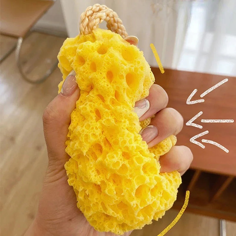 Comfortable Honeycomb Bath Ball Body Cleaning Exfoliante Shower Ball Does Not Fall Apart Soft Bath Sponge Children Kid Bath Ball Quake Pink