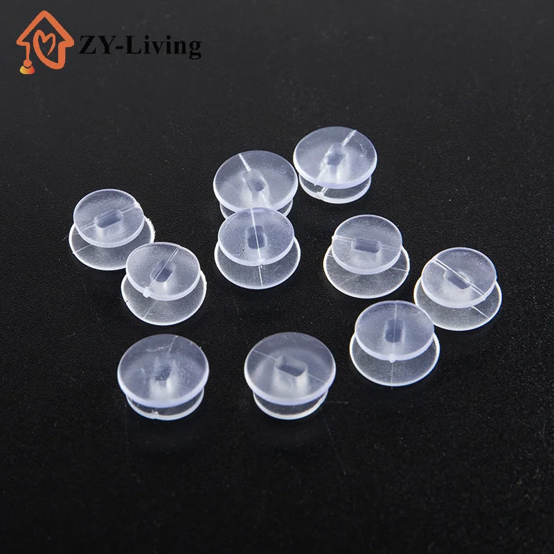25Pcs For DIY Sandal Shoe Charms Jewelry Decor Transparent Buttons Accessories Quake