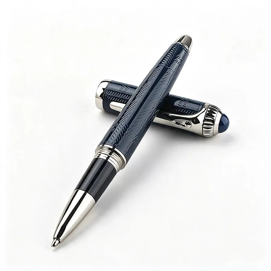 Wholesale Luxury Engraved Metal Ballpoint Pen Business Signature Roller Ball Pen Sleeve For Corporate Gift Quake 148-1