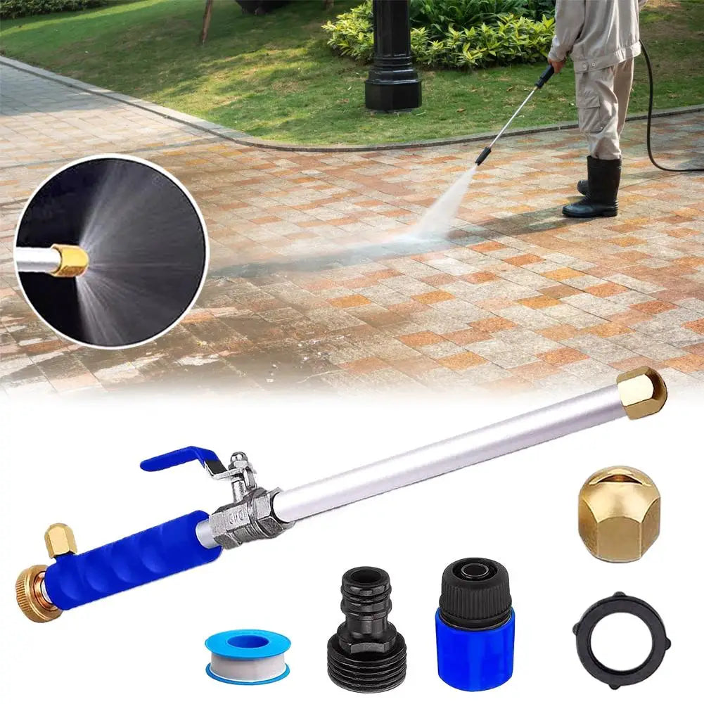 High Pressure Power Washer Wand for Car Wash Garden Hose Nozzle Watering Tool with 2 Spray Tips Jet Fan for Window Cleaning Quake