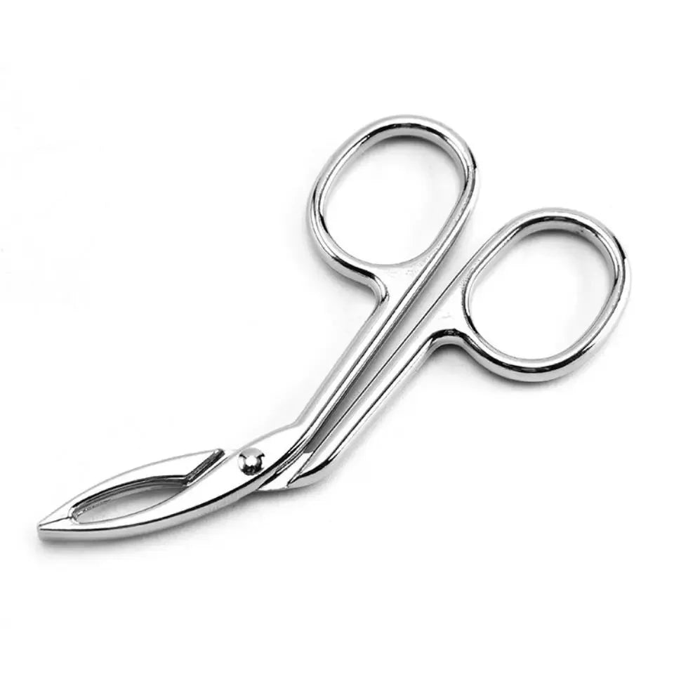 New Straight Pointed Elbow Eyebrow Pliers Clip Scissors Tweezers Professional Hairs Puller Eyebrow Plucking Makeup Beauty Tools Quake