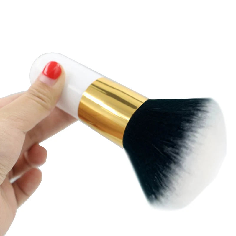 1Pcs Big Size Makeup Brushes Foundation Powder Face Blush Brush Soft Face Brush Large Cosmetics Soft Foundation Make Up Tools Quake White