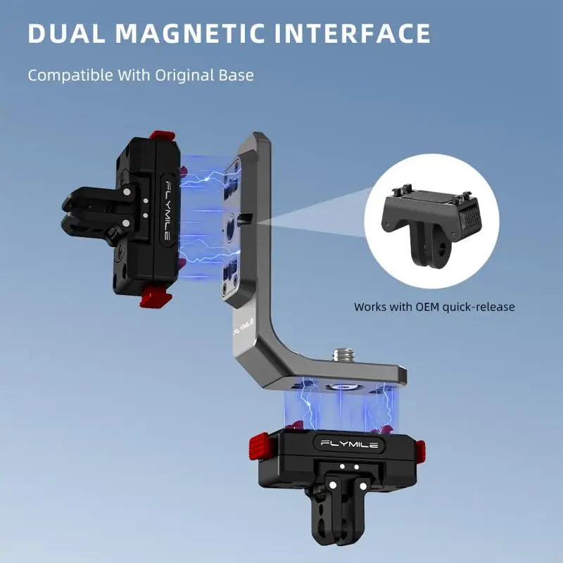 Camera Frame Holder with Quick Release Plate for X6, Portrait Landscape Support and Threaded Base for Steady Daily K1KF Quake