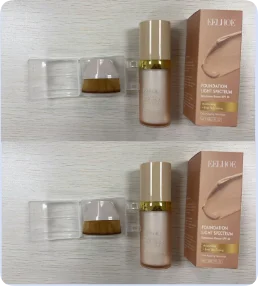 EELHOE Color-Changing Foundation & Concealer Hydrating Youth-Glow Natural Coverage Moisturizing Non-Cakey Skin-Like Finish Quake 2PCS