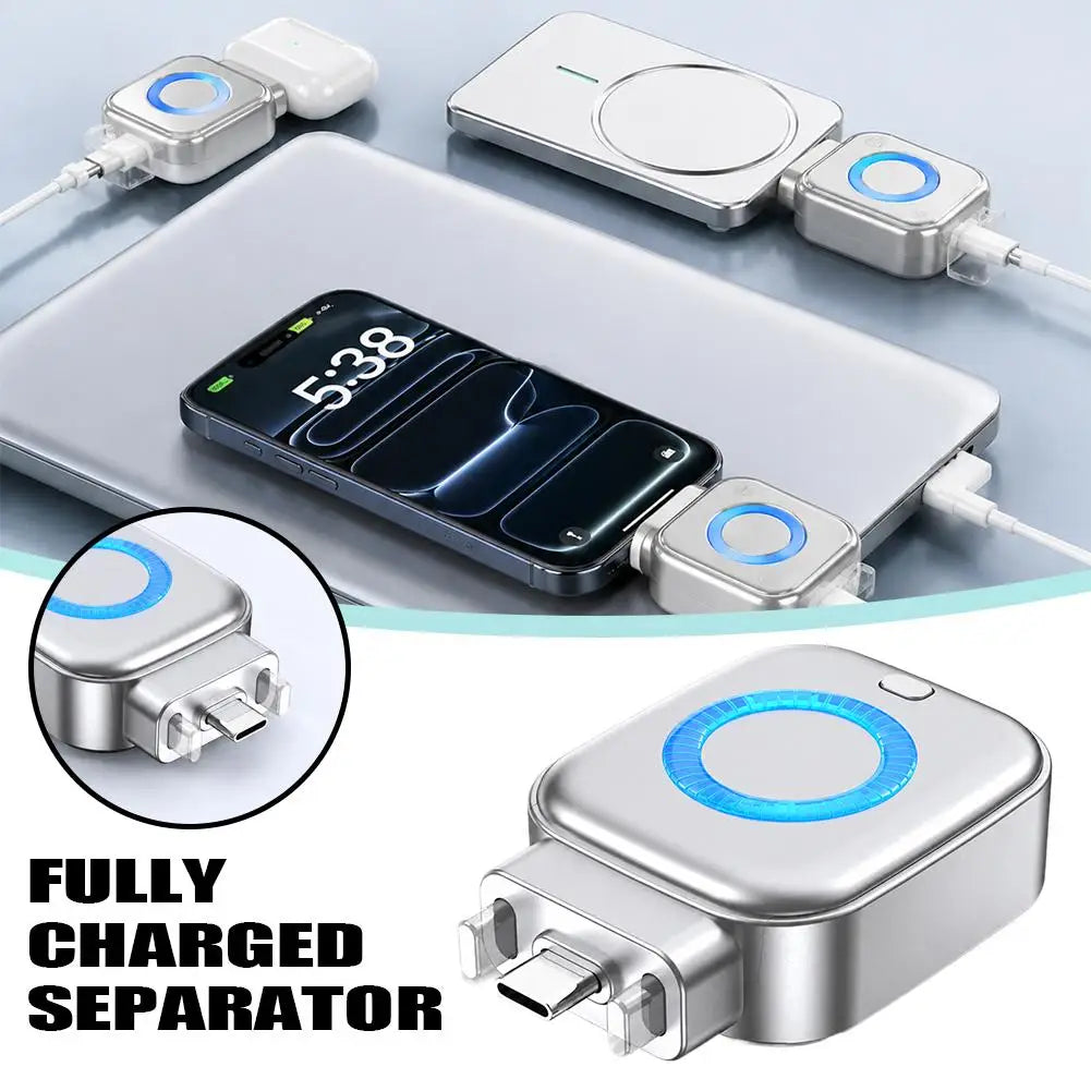 X01 AI Smart Power Disconnect Full Charge Automatic Shut Off Battery Protection Fast Charge Dual Current RGB LED Portable Quake A